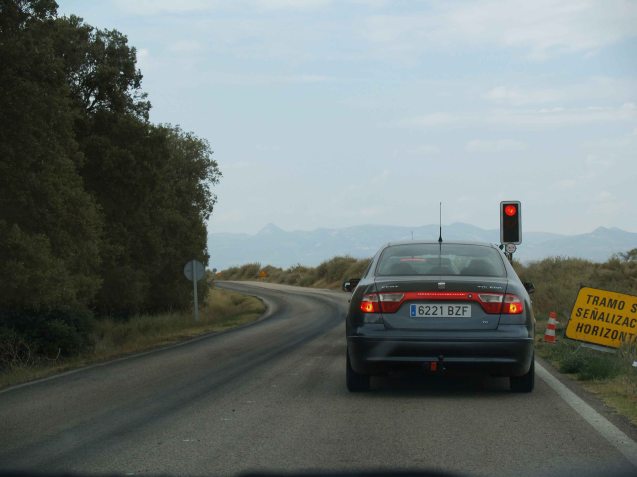 Building roads in Spain.