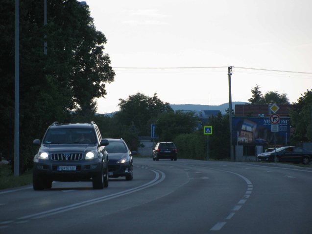 SLOVAKIA - driving into Bratislava, May 2012.