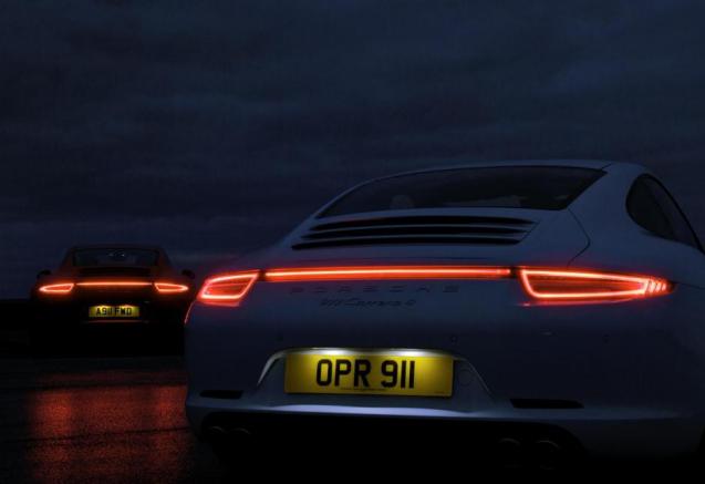 Porsche GB's Photo of the Week, from the launch of the 911 Carrera 4 and 4S in the Black Mountains, Wales (so that's why they call them the Black Mountains).
