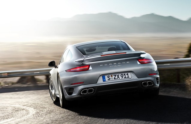 The new Porsche 911 Turbo revealed today: 520bhp, 140kg of downforce, 3° degree rear steer, 16% reduced emissions and 60 LEDs in the lights. The Turbo S has 560bhp.