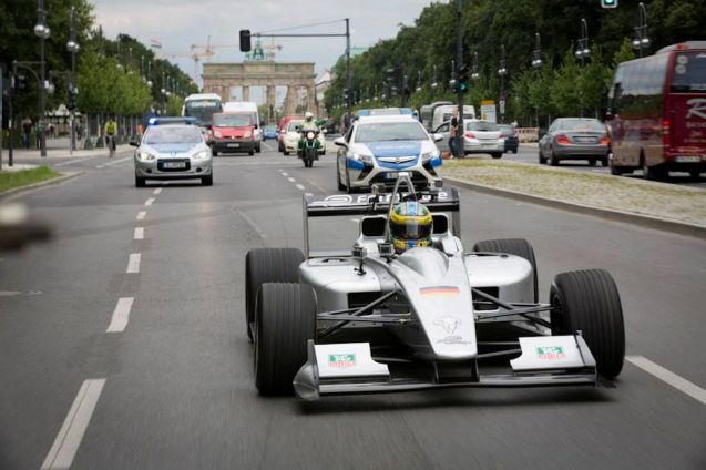 FormulaE: the all-electric race series announced Berlin as its race venue. 'Yesterday'. Queue the inevitable shots of the Brandenburg Gate. The actual track though is around Tempelhof Airport, the monumental, Nazi-era airfield in walking distance of the city centre (though it redeemed itself with a starring role in the Berlin Airlift).