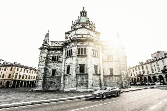 Aston Martin Rally to London. Day One, about 300 miles north from Lake Como to Stuttgart, via St Moritz and Lake Constance on the German/Swiss border. 