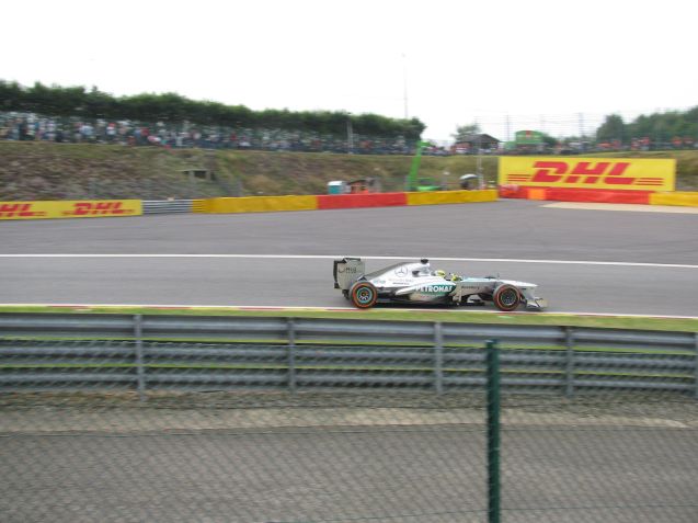 Nico Rosbery, great driver though he is, went down a notch in my estimation simply because the Swedish fans behind called him Rosberry. That's how you pronounce it in Swedish. Suddenly not quite so cool Nico, I should change that.