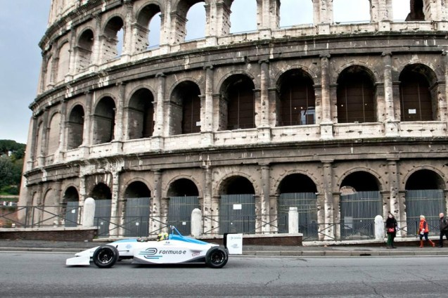Rome will not feature on the inaugural Formula E racing calendar. It’s a big surprise considering the Eternal City was scene of the series’ first glitzy launch event last December. Since then, of course, the previous mayor has been deposed in favour of the reputedly anti-car Ignazio Marino. As we’ve reported ad infinitum, the road around the Coliseum has since been closed to private traffic because vibration and pollution from cars has damaged the ancient amphitheatre. It wouldn’t be seemly then to turn it into a racetrack. But the point of the non-vibrating, non-polluting Formula E is that they help seduce the general public away from conventionally powered vehicles. Perhaps the bike-mad ‘Mayorino’ really does have a problem with powered transport in all its forms. Let’s hope he never gets his hands on Ferrari.