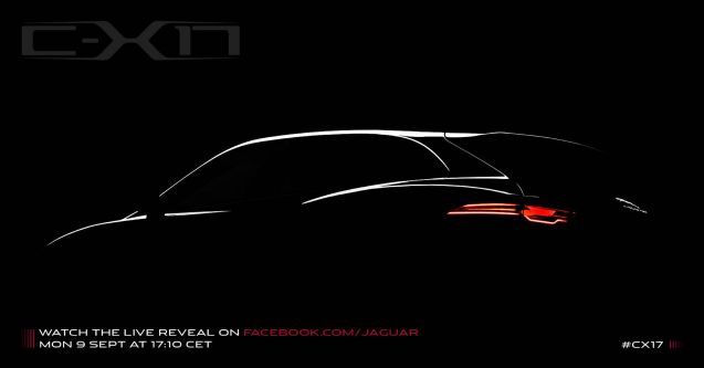 Jaguar CX17 teaser, tobe launch at the Frankfurt show.
