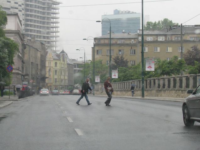 Sniper – Suicide – Alley, ‘Marsala Tita’, Sarajevo. The trite thing to say is ‘where they used to dodge bullets, now they dodge cars’. Even when we were there in May 2012 the comparison with Syria was obvious. The Bosnian War was another conflict where we were told the two sides were as bad as each other, and that we had no national interest. Putting all our efforts into humanitarian aid ultimately achieved very little, and our soldiers still died. When the west did intervene the war was over within weeks. Even twenty years later there’s resentment at the role the UK played in keeping international forces at bay.