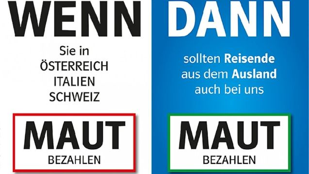 The CSU's campaign poster for the foreigner road tax. Basically,