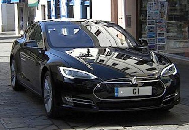 The first Tesla Model S in southern Europe belongs to the Gibraltar government.. Imported directly from California