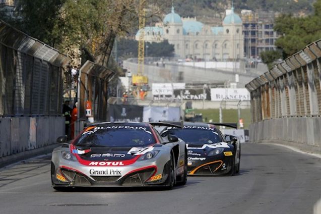 Baku: Stephane Ortelli and Laurens Vanthoor won the race, and the FIA GT Series championship, at yesterday’s inaugural Baku World Challenge, around the streets of the Azerbaijani capital. The event went well, save for an errant curb repaired during the race, and looks set to become the regular season closer in the renamed Blancpain Sprint series. It was a race of highs and lows for rising Mclaren F1 star and Jenson Button protégé Stoffel Vandoorne, @svandoorne: ‘And that was it for the @FIAGTSeries race in Baku. It really hurts to see our car retire with electronical problem when being in the lead :(‘ Pic via www.fiagtseries.com ©V-IMAGES.com/Fabre