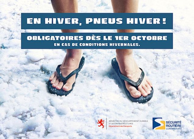 Luxembourg: Penus Hiver - winter tyre - campaign.