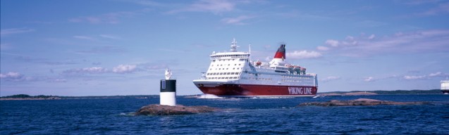 Viking Lines' M/S Amorella at the Aland Islands, Finland.