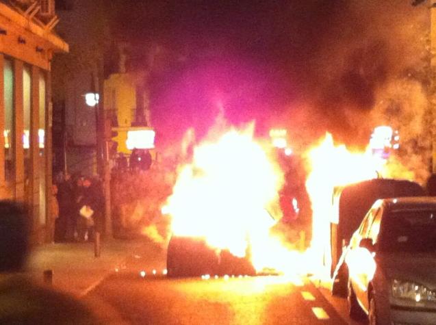 Kiev, Sofia, Turin and now Madrid have all been hit by violent demonstrations in the past week. last night 3,000 protestors took to the streets of the Spanish capital in revolt at new 