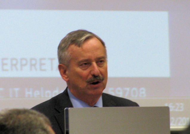 EU transport commissioner Siim Kallas at the Brussels 2012 Road Charging Conference. Photo @DriveEurope.