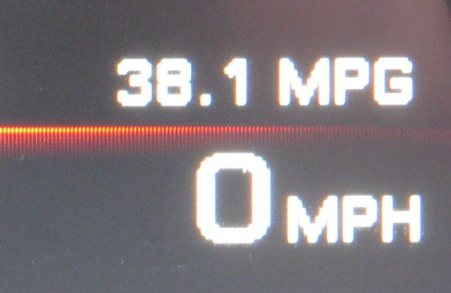 In its first week, and nearly 700 miles, our nine speed automatic Range Rover Evoque achieved an indicated 38.1mpg. Incidentally, the engine was already run-in at the factory though apparently it settles down completely at around 4,500 miles.