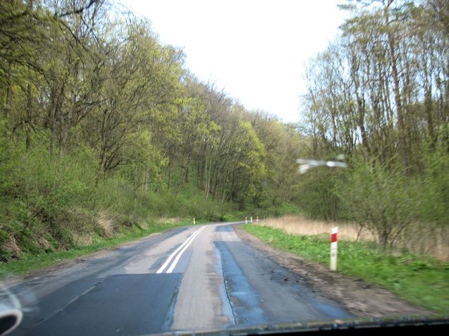 This is a main road, S16 Grudziadz-Ostroda, but as bad as the surface gets all day. No potholes at all.
