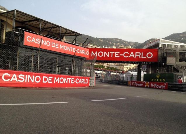 Not a great day to drive through Monaco, unless you're in a Formula One car.