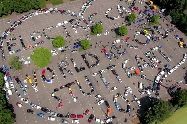 The world's largest electric vehicle rally at the Mercedes-Benz Museum in Stuttgart yesterday for the start of the WAVE Tour, one of two big EV rallies centred in Germany in the last week. More later.