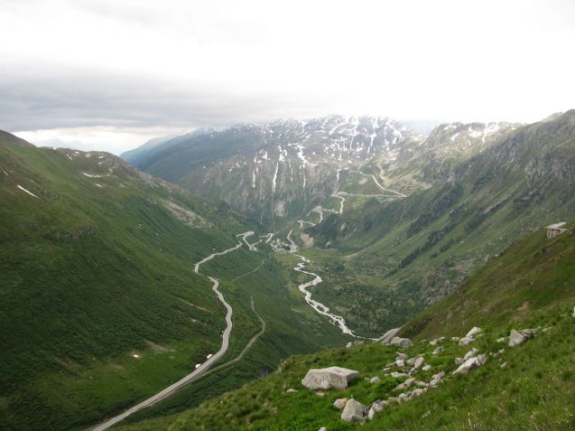 Actually Grimsel Pass from the top of Furka Pass.