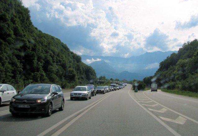 Photo @DriveEurope, D1090 outbound Grenoble last weekend.