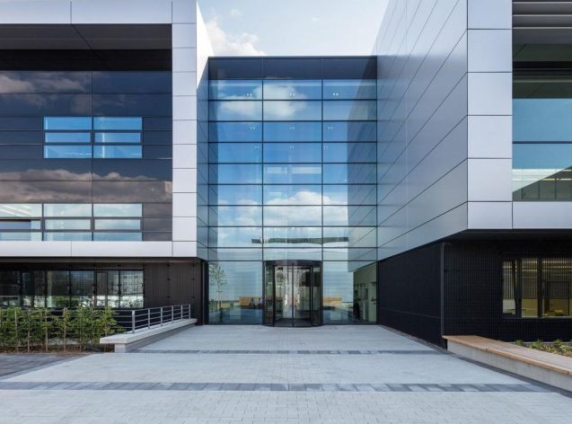 Sexy new buildings at Porsche's development centre at Weissach, just off the A8 west of Stuttgart. Includes a concept car studio, a wind tunnel and 'Electronics Integration Centre'.