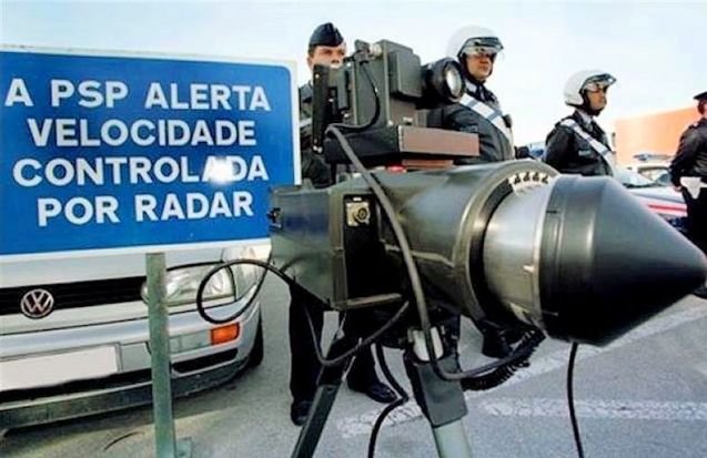 Portuguese police prepare to burn speeding motorists. British, Irish and Danish drivers will soon be in their sights too.