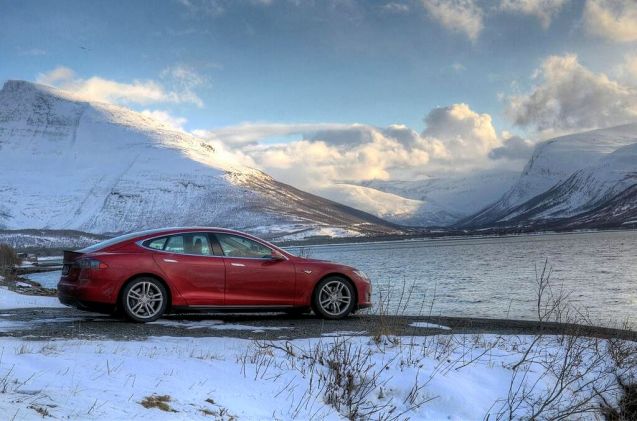 The red dots of Tesla’s operational supercharger network now spreads across the Continent like an angry rash. There are now 42 open - 28 on mainland Europe - stretching from Nordkapp in northern Norway (above) down through Denmark, Germany, Austria, Switzerland and now even Slovenia. In the past few weeks six have opened around the main A6/A7 autoroutes to the South of France from Paris. Within a few months the network will have doubled; by the end of the year it will have tripled. The superchargers provide half a charge in 20 minutes at no cost. Tesla says superchargers will always be free for Model S owners. Photo via @Tesla_Europe. See teslamotors.com/en_GB/supercharger for more.