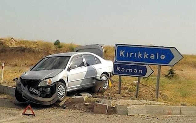 Turkey: a relatively minor accident. Photo via @radyotrafik06