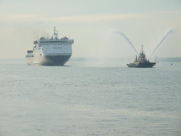 After 140 years, the last ferry link between the UK and Scandinavia came to and end with the final DFDS Harwich-Esbjerg crossing. All hopes are now on the proposed Norwegian Seaways and Regina Line routes. More later.