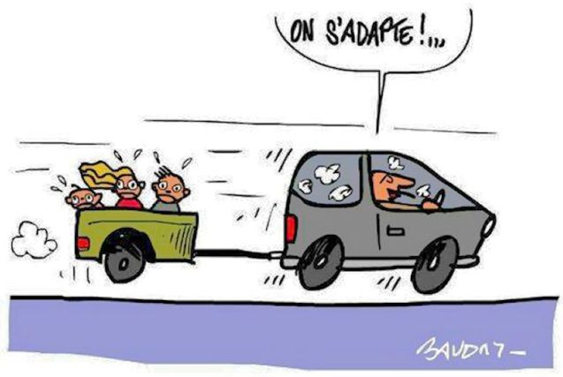 The French take on the upcoming ban on smoking in cars with children present. It is not law as yet but was proposed as part of a range of anti-smoking measures announced in September. A similar law was announced in the UK at the weekend, expected to come into force in October 2015. The only country in which it is currently illegal to smoke in a car with under-16s is Cyprus. Cartoon via @DriveLeMag