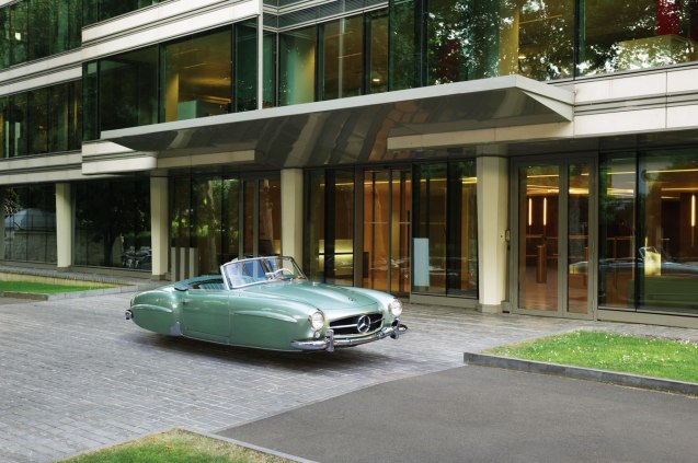 Air Drive: the magic of Photoshop allows French photographer Renaud Marion to realise boyhood dreams of flying cars. The series of fourteen pictures – all using classic cars from the 50s and 60s – were taken in and around Geneva. See renaudmarion.com for more.