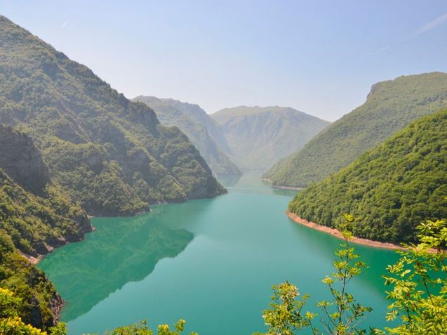Piva Canyon, Montenegro: the road along the top of the Mratinje Dam - at 220m of the largest in Europe, a location from the film Force 10 from Navarone – is to be upgraded as part of an EU project to improve links to Bosnia it was announced yesterday. @theBlondeGypsy drove this road on the way to Sarajevo and tells us, ‘It’s a lovely spot!’ Specifically, €3.5m from the Western Balkans Investment Framework will pay for initial studies on the 17 mile section of E762 from Pluzine to Scepan Polje on the border, where the Piva and Tara rivers meet to form the Drina, in the shadow of Maglic (7828ft), Bosnia’s highest mountain.