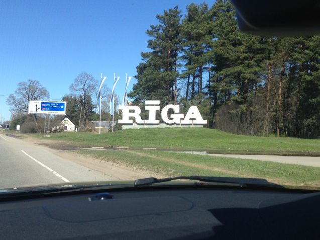 Riga's iconic city sign has been re-restored to its original glory after a mis-turn by local marketing types. More later.