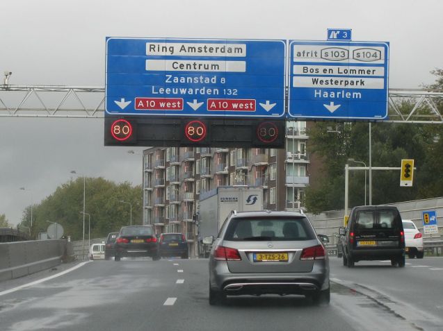 The A10 Amsterdam ring road. Photo @DriveEurope.