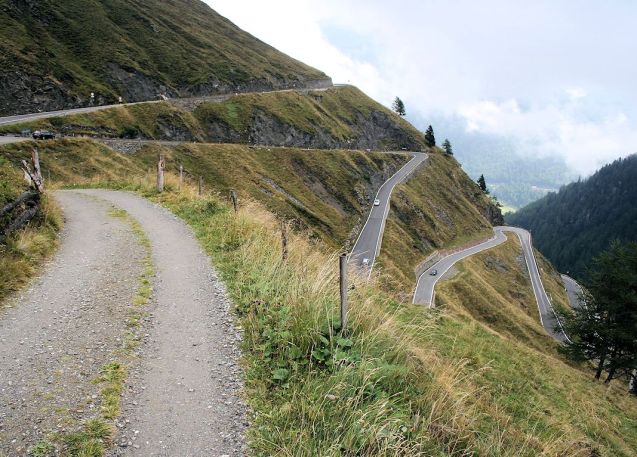Timmelsjoch on the Italian side of the border, aka Passo del Rombo.