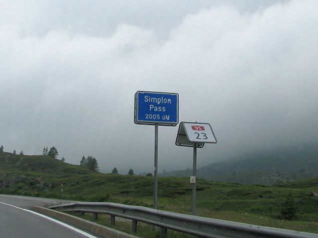 Switzerland-Italy Simplon Pass.