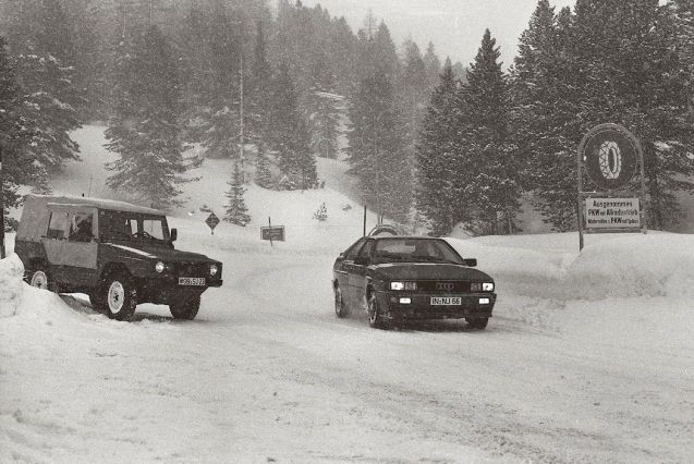 Audi used the steepest part of Turracherhohe to demonstrate the capabilities of the original Quattro prototype to the VW board in 198x.