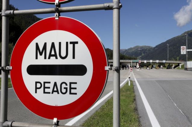 Maut is the German word for road toll (the Austrian name for the toll sticker is Pickerl). Peage - pronounced pay-arge - is the almost universal word work toll booths. Vignette - pronounced vin-yet - is also widely recognised, even in the Balkans.