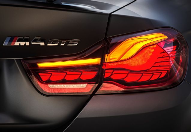 It was BMW who invented fancy lighting with its - supposedly - iconic ‘halogen rings’ almost two decades ago, but it wasn’t until Audi’s much later LED day time running lights that the idea really caught on. Despite first showing new OLEDs (Organic Light Emitting Diodes) at the 2013 Los Angeles Consumer Electronics Show, Audi has been beaten to the production punch by BMW with its new M4 GTS. Made up of wafer thin material which illuminates across the whole surface - unlike LEDs which emit points of light - OLEDs dispense with lenses and the rest to allow compact light systems featuring, in the words of BMW, ‘exceptional precision’. The next stages are 3D tail lamps then OLED body panels. Expect to see these flashing past on the autobahn soon. See more. Photo BMW.