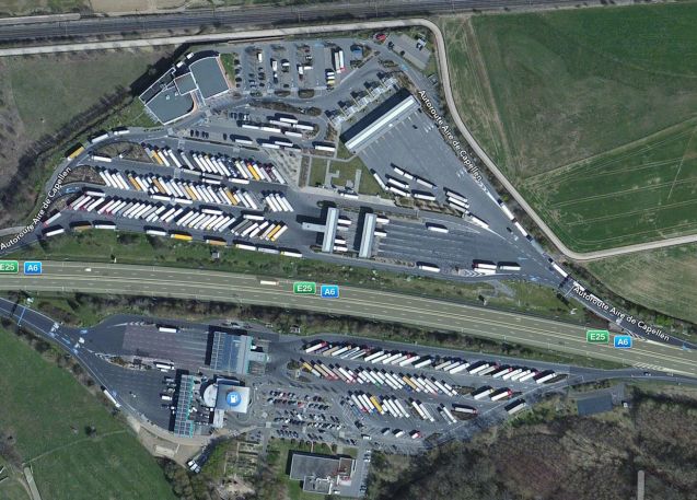 Aire de Capellen, Luxembourg: the enormous services on the A6 a few miles from the Belgian border is reputedly one of the biggest in the world. According to BP, which just operates the south side, it sells more than 100 million litres of fuel each year with a shop turnover of €20 million.