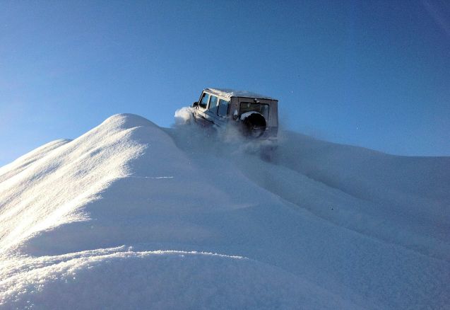 The Mercedes-Benz off-road course in Kitzbuhel, Austria, sounds a bit more fun that your average manufacturer off-road experience. More later.