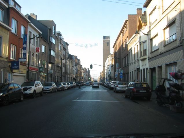 Driving through the notorious Brussels suburb of Molenbeek. More later.
